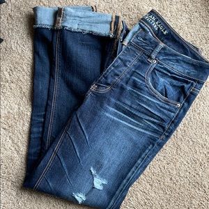 American Eagle Tom girl jeans size 4